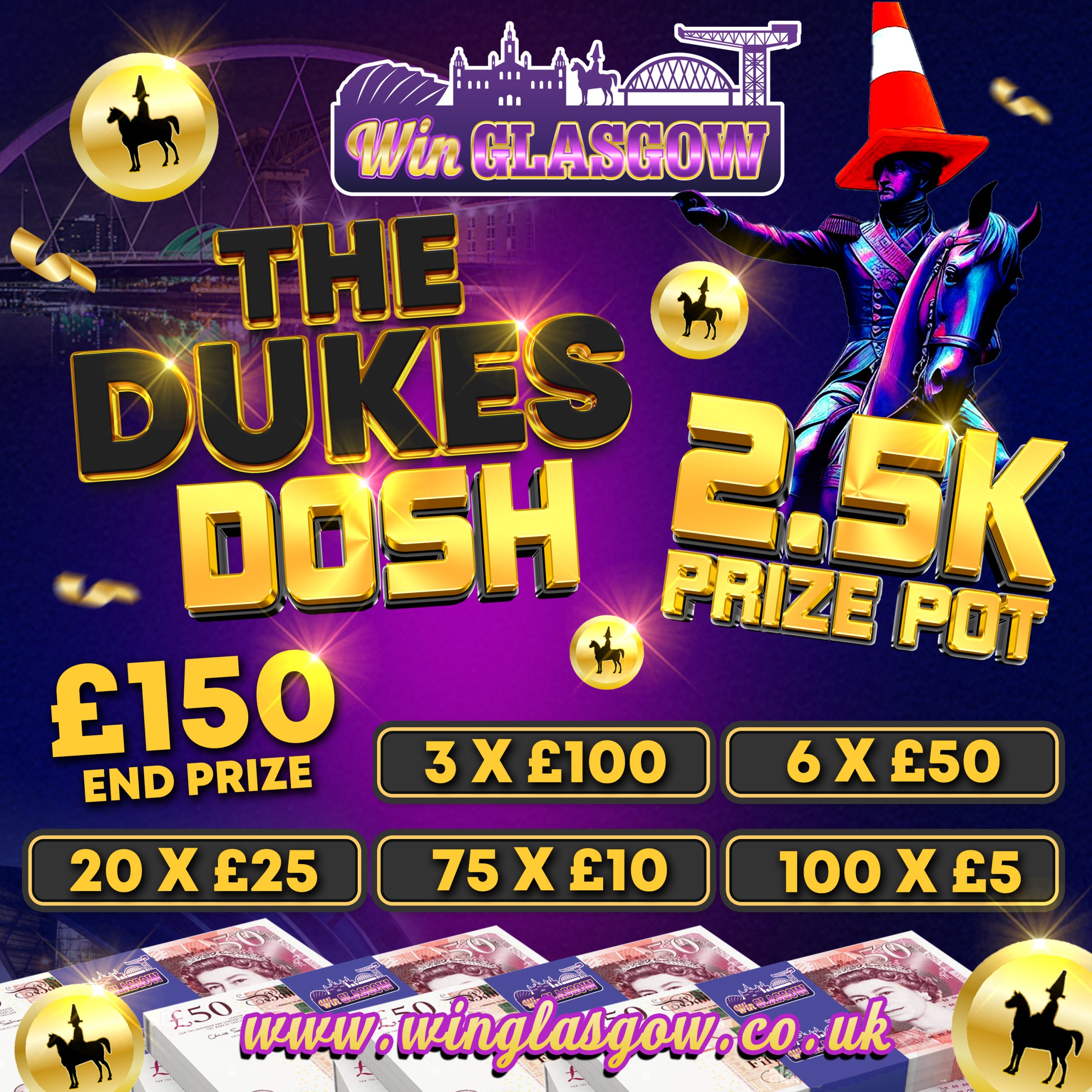 Won 💥 The Dukes Dosh💥 £2.5K CASH Prize Pot 💸 Instant Win! 🏆