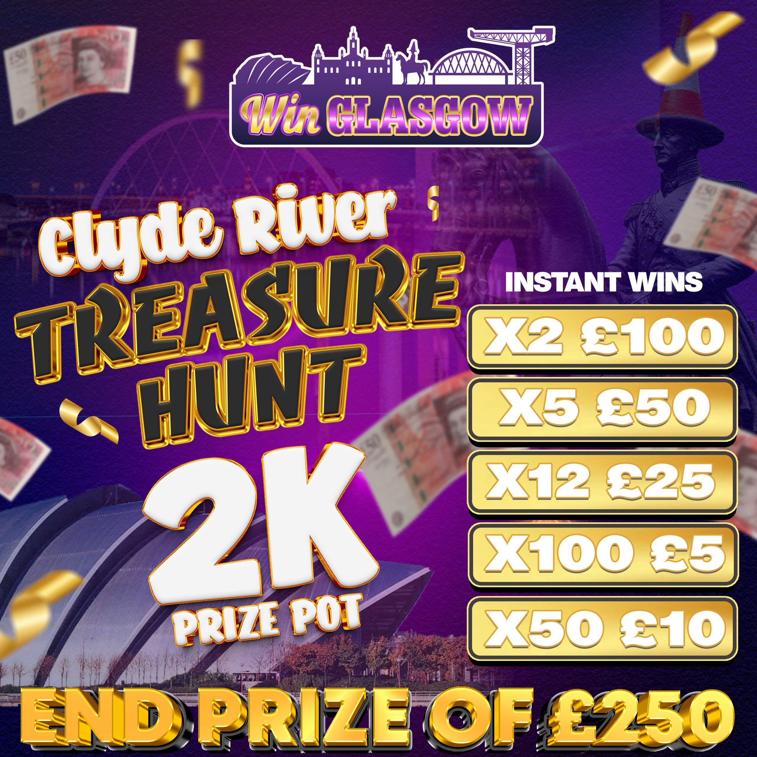 Won 🌊 The Clyde River Treasure Hunt!! 2K Prize Pot!! 💰